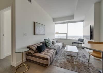 SKY Furnished Suites Downtown Edmonton HIgh Rise Short or Long Term Stay Furnished rentals